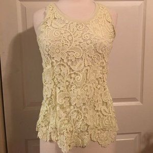 J crew XS lace sleeveless tank style top